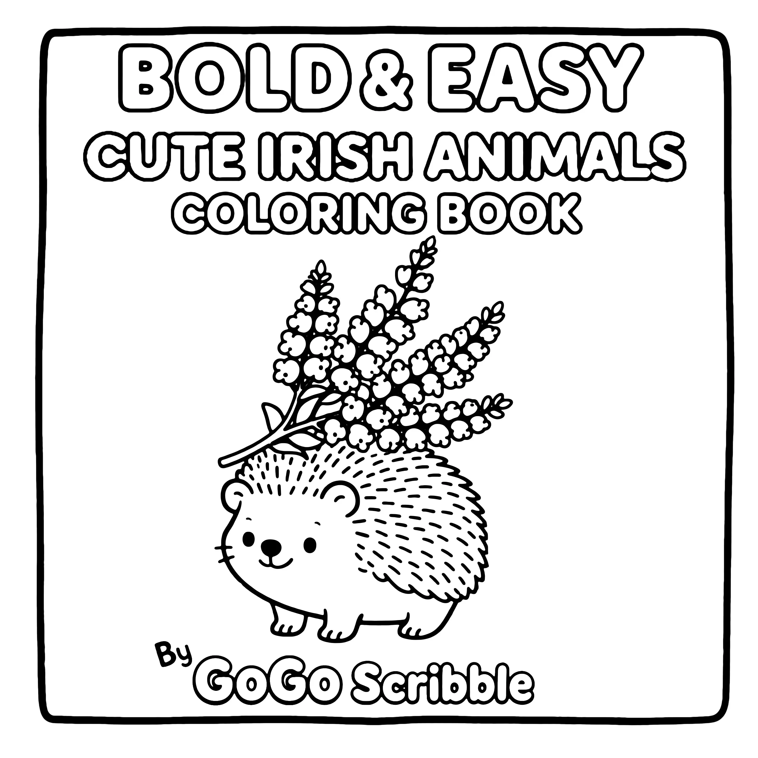 Bold & Easy: Cute Irish Animals Colouring Book - Image 3