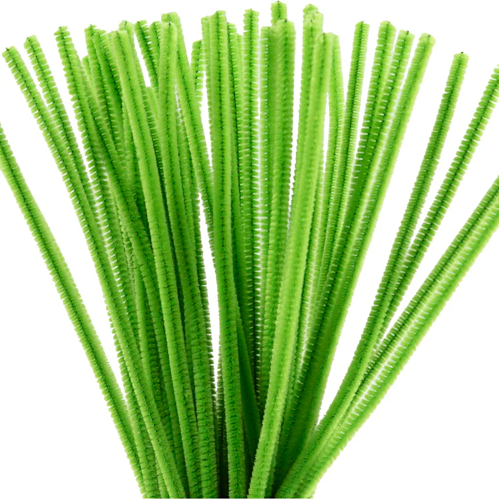 Chenille 30cm - Leaf Green (50 Pieces) - Image 3