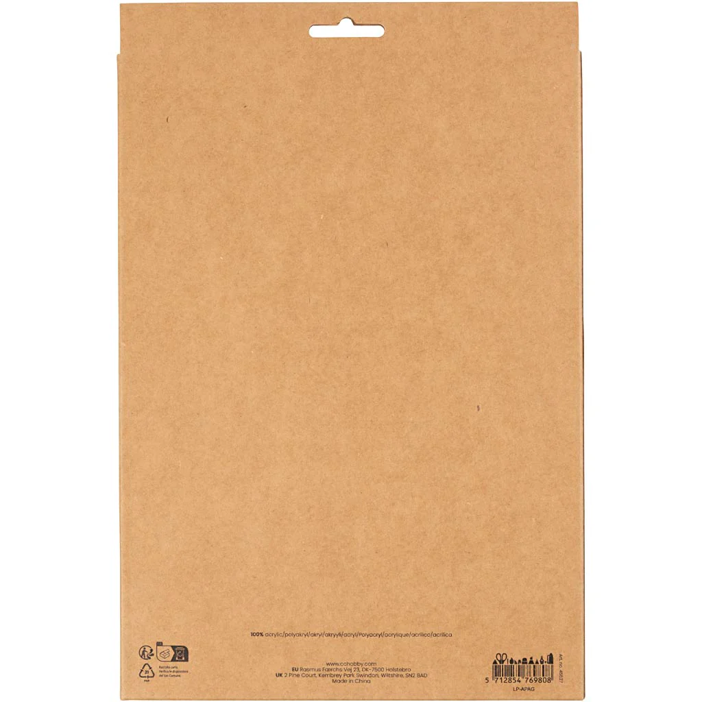 Craft Felt A4 210x297mm - Blue/Green (10 Pack) - Image 4
