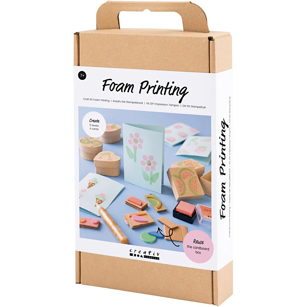 Craft Kit Foam Printing -  Decorated Boxes & Cards - Image 4