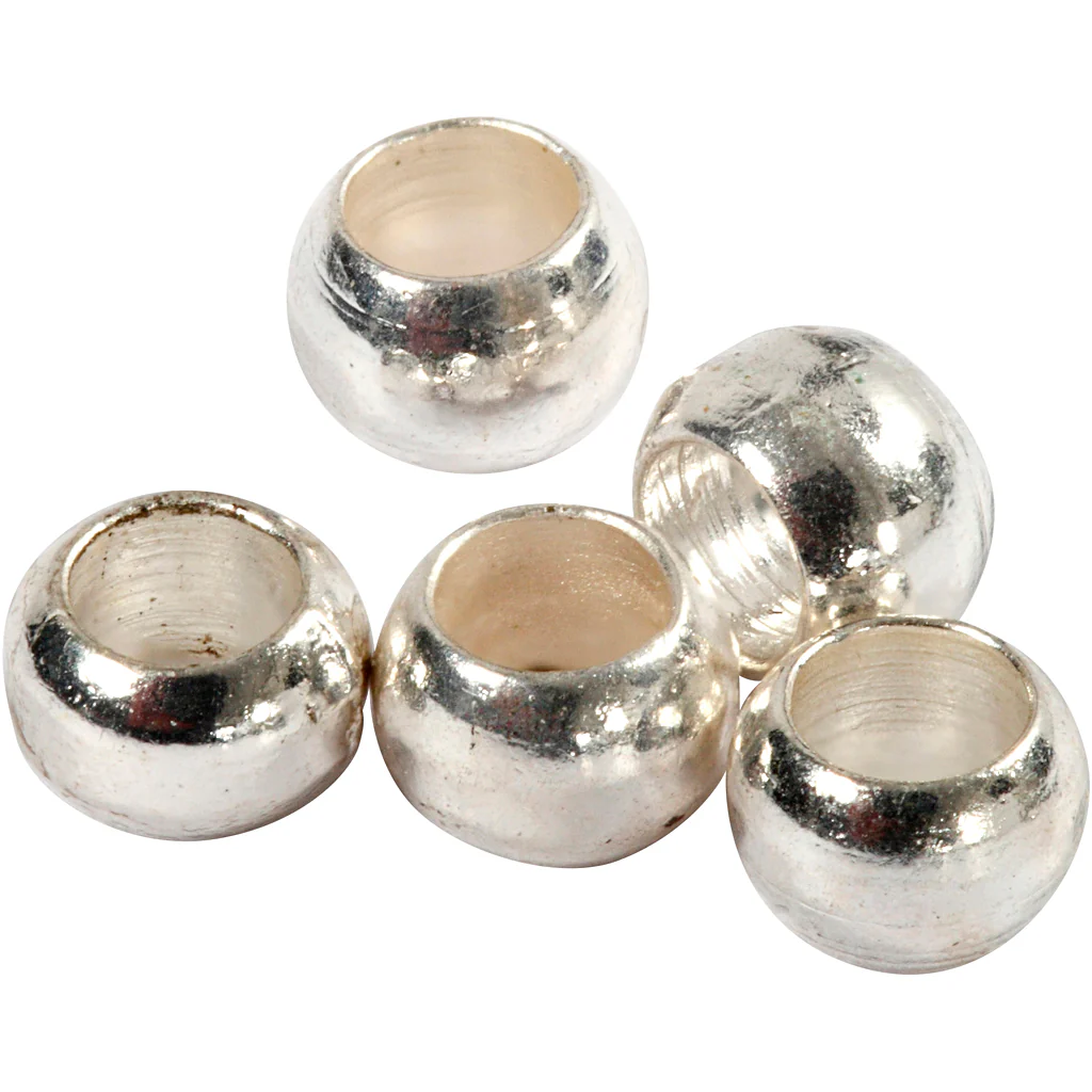 Crimp Beads Diameter 2.5mm Silver (100 Pieces) - Image 3