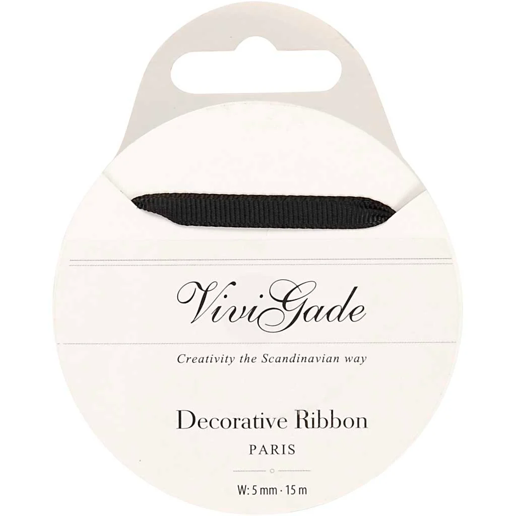 Decoration Ribbon 15m - Black - Image 3