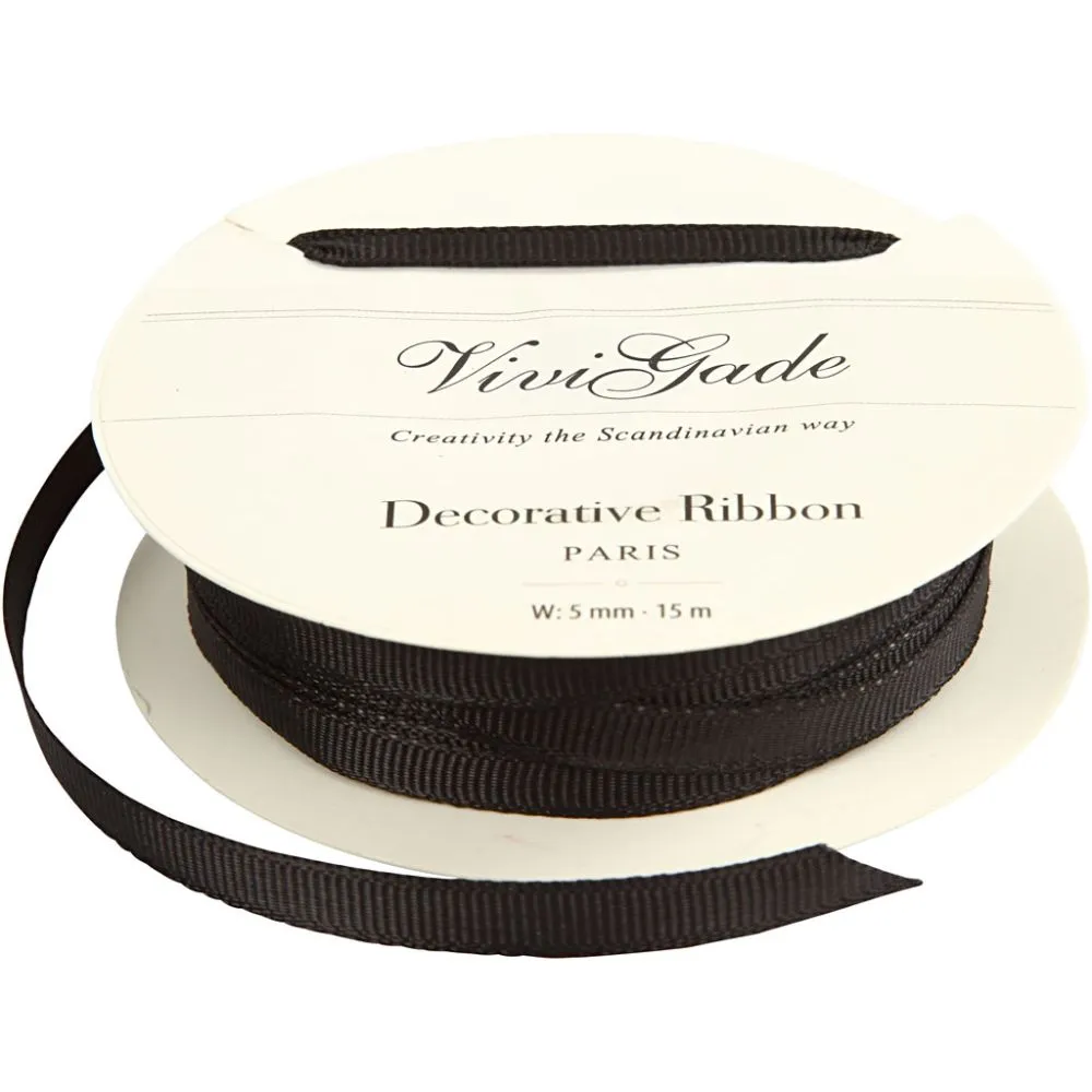 Decoration Ribbon 15m - Black - Image 7