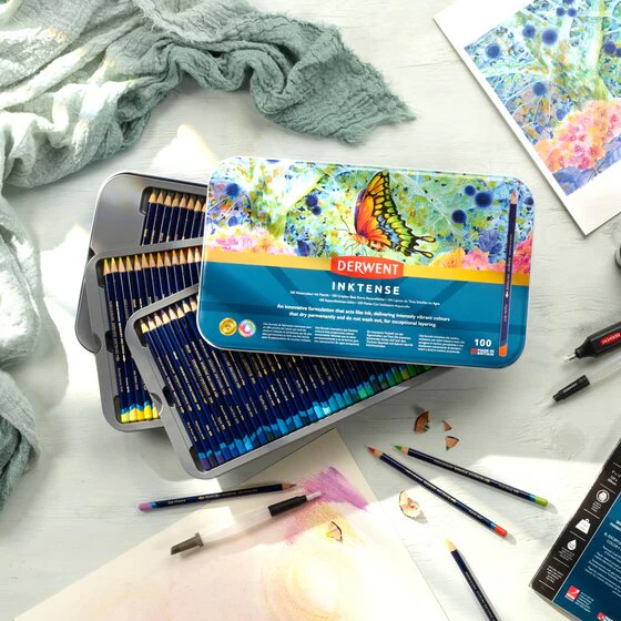 Derwent Inktense Pencils - 100 Tin - Image 3