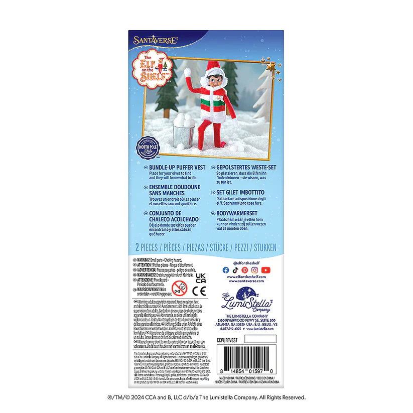 Elf Claus Couture Collection® Bundle-Up Puffer Vest - Image 5