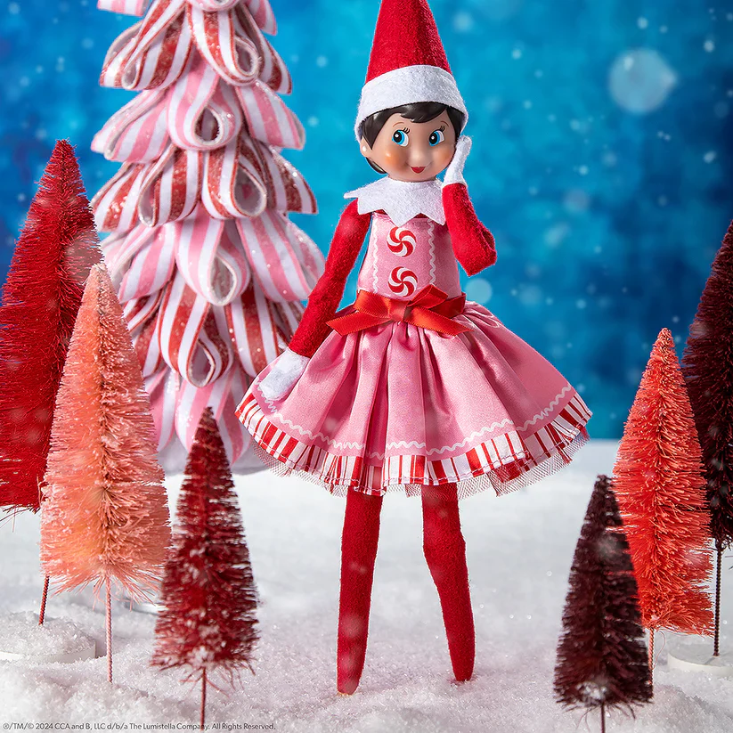 Elf on the Shelf Claus Couture - Pink Peppermint Dress - Image 3