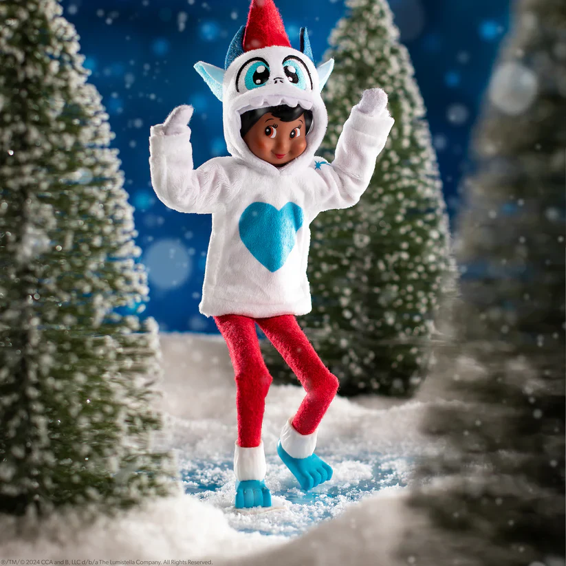Elf on the Shelf Claus Couture - Yeti Hoodie Set - Image 3