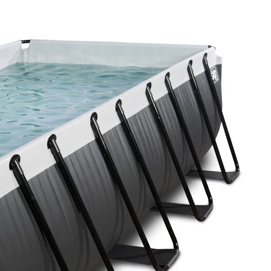 Exit Black Leather Frame Pool - 4x2x1m (Sand Filter) - Image 4