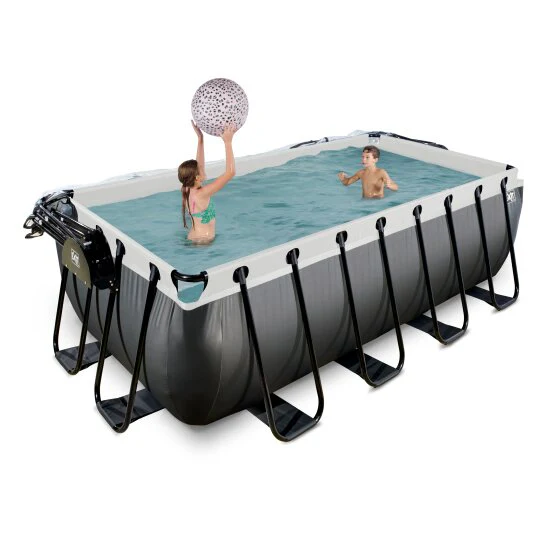 Exit Black Leather Frame Pool - 4x2x1m (Sand Filter) - Image 3