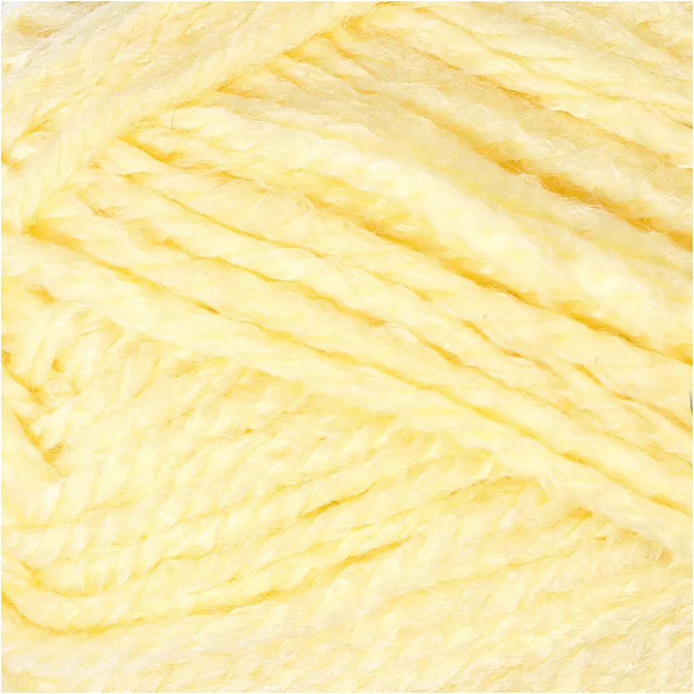 Fantasia Acrylic Yarn 50g - Light Yellow - Image 5