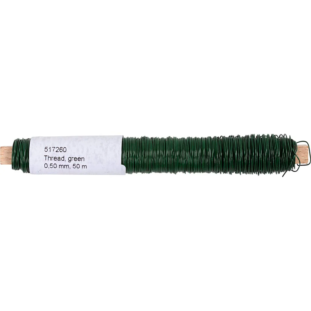 Florist Wire 0,5 mm - Green 50m - Image 3