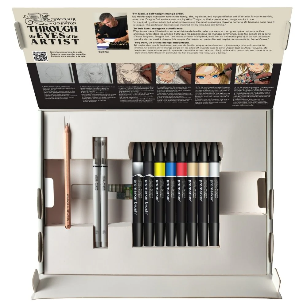 Winsor & Newton Graphic Art Manga Mixed Media Set - Image 3