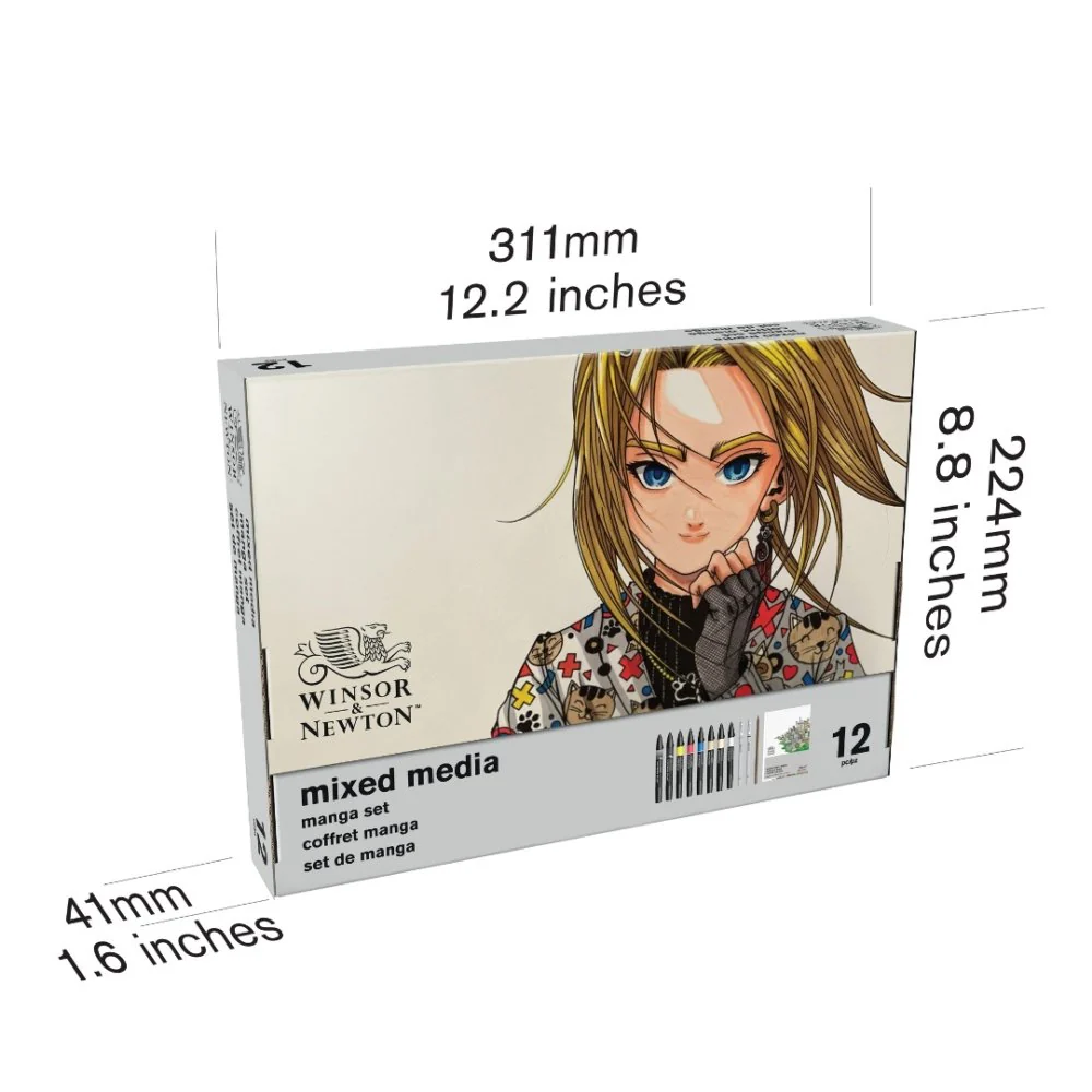 Winsor & Newton Graphic Art Manga Mixed Media Set - Image 4