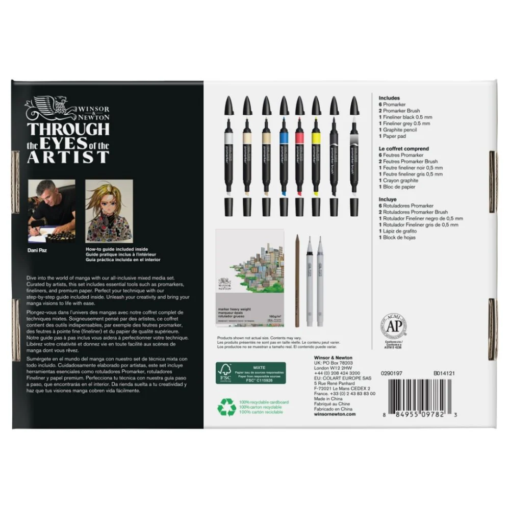 Winsor & Newton Graphic Art Manga Mixed Media Set - Image 5