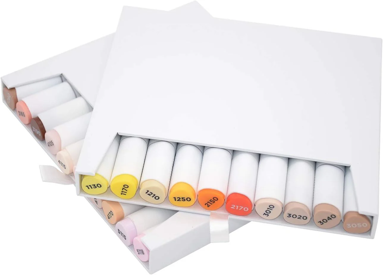 GRAPH'IT Brush & Extra Fine Alcohol Markers - Set of 60 - Image 4