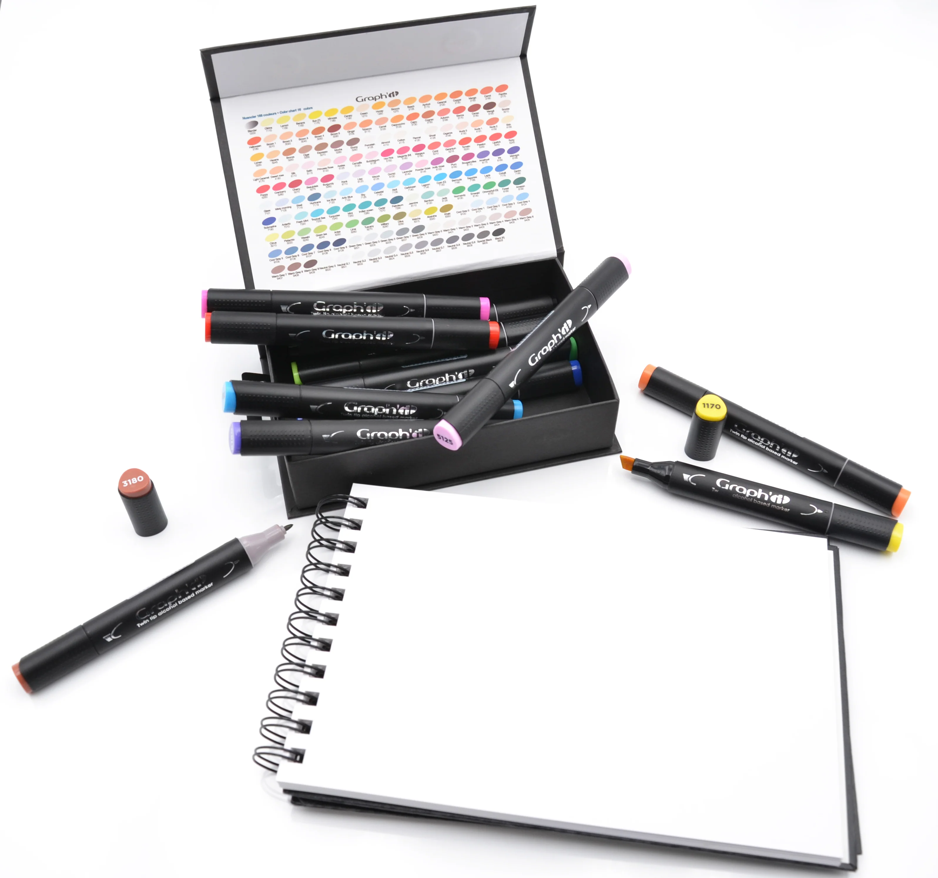 GRAPH'IT Double Ended Alcohol Markers - Classic (Pack of 12) - Image 4
