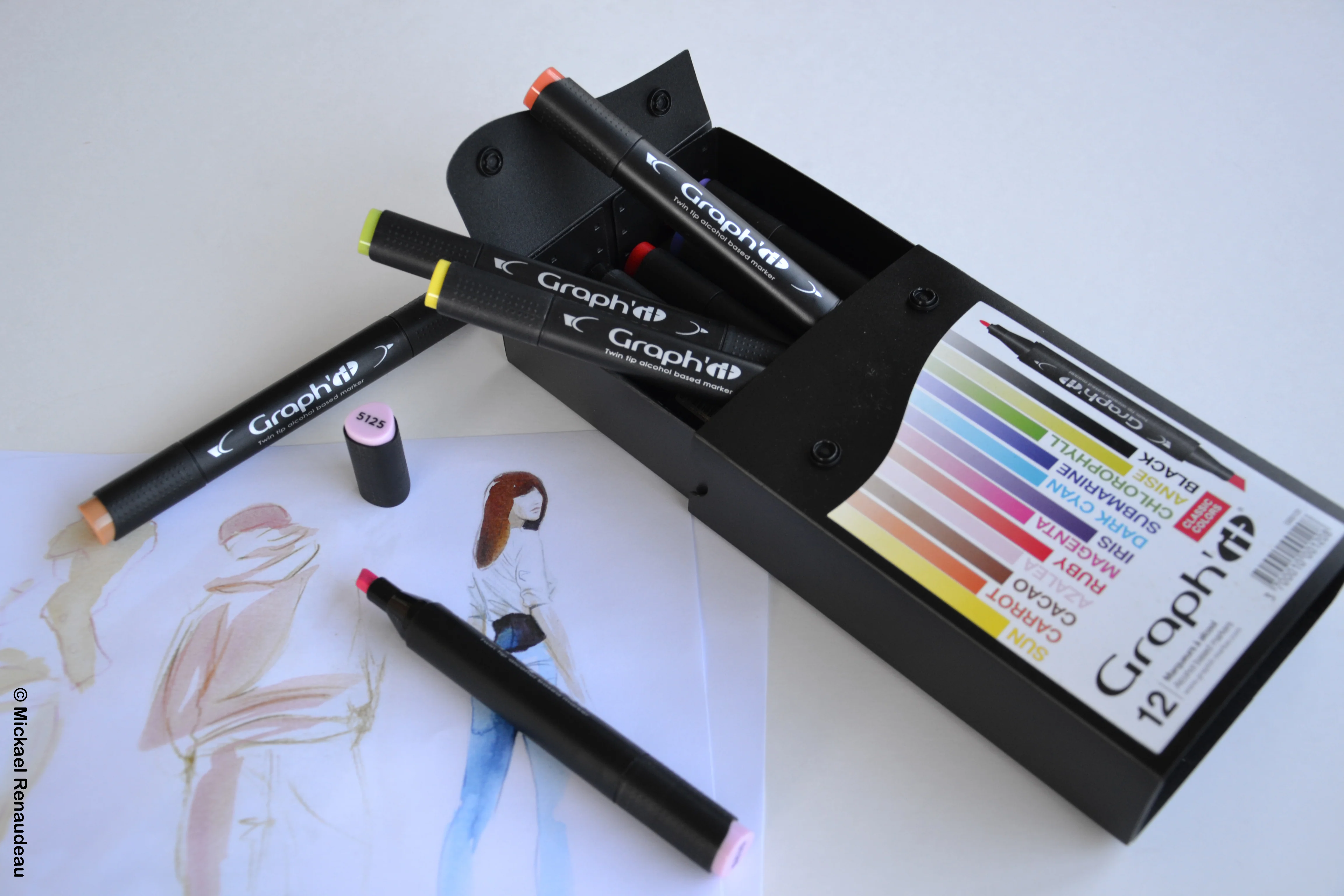 GRAPH'IT Double Ended Alcohol Markers - Classic (Pack of 12) - Image 6