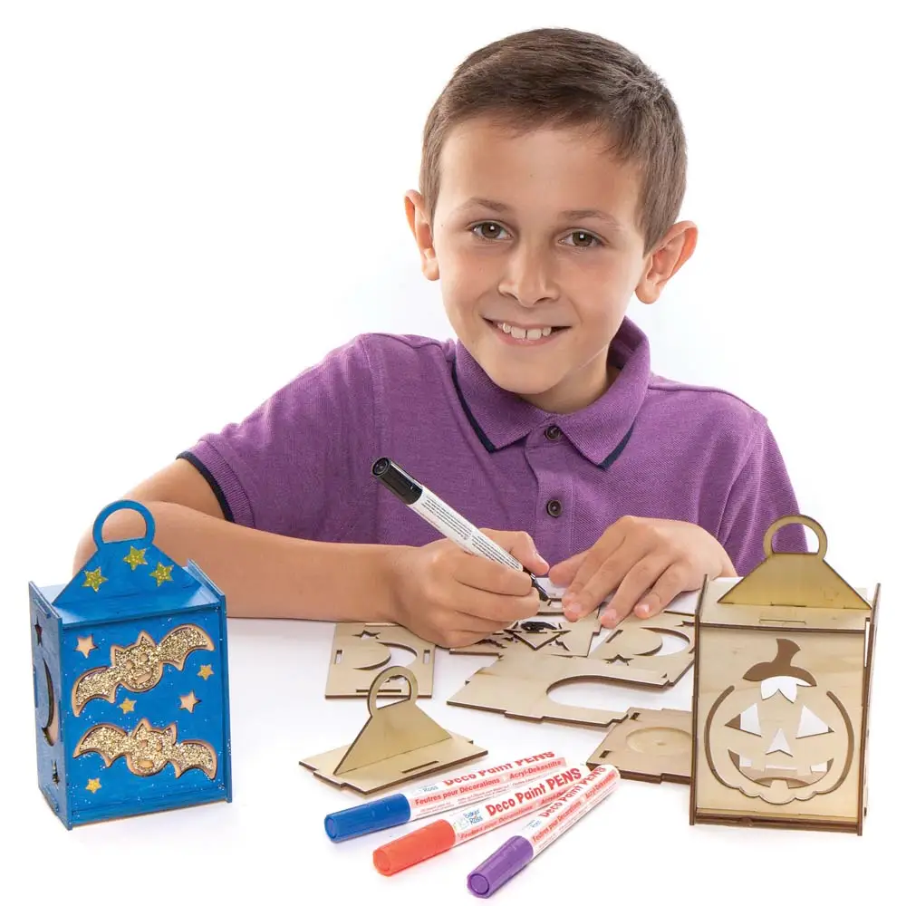 Halloween Wooden Lantern Kits (Pack of 3) - Image 3