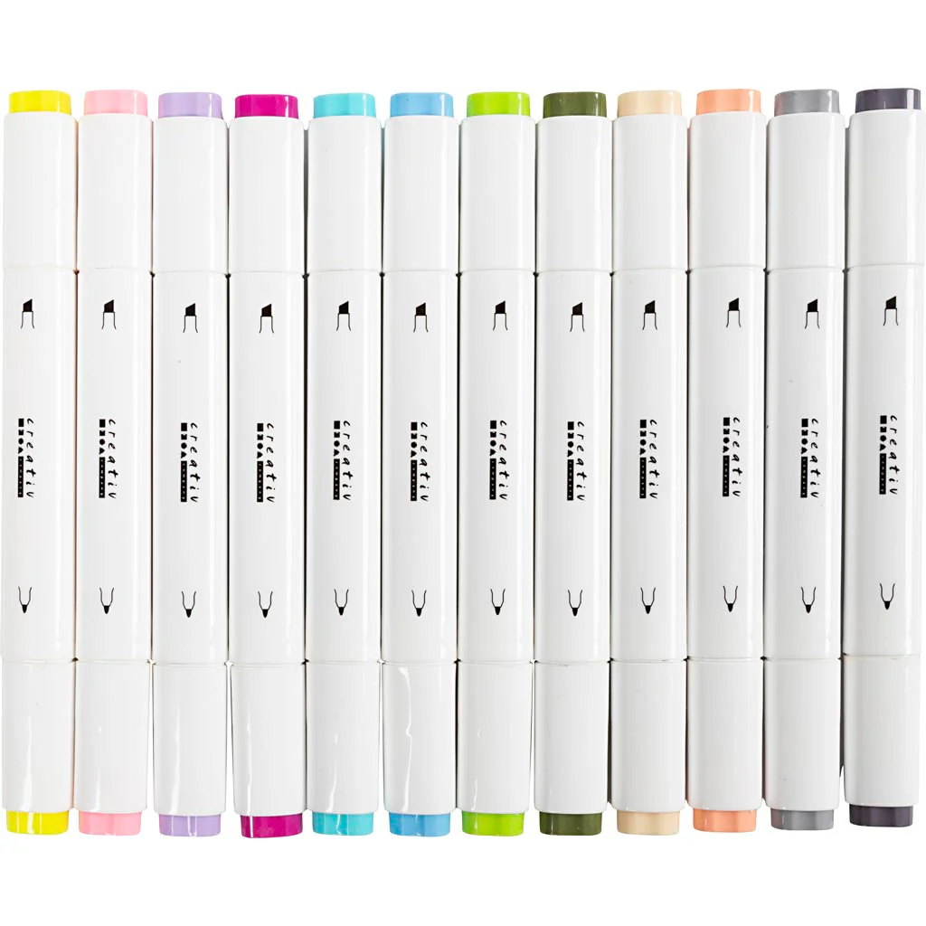 Illustration Markers - Pastel Colours 1+8mm (12 Pack) - Image 5