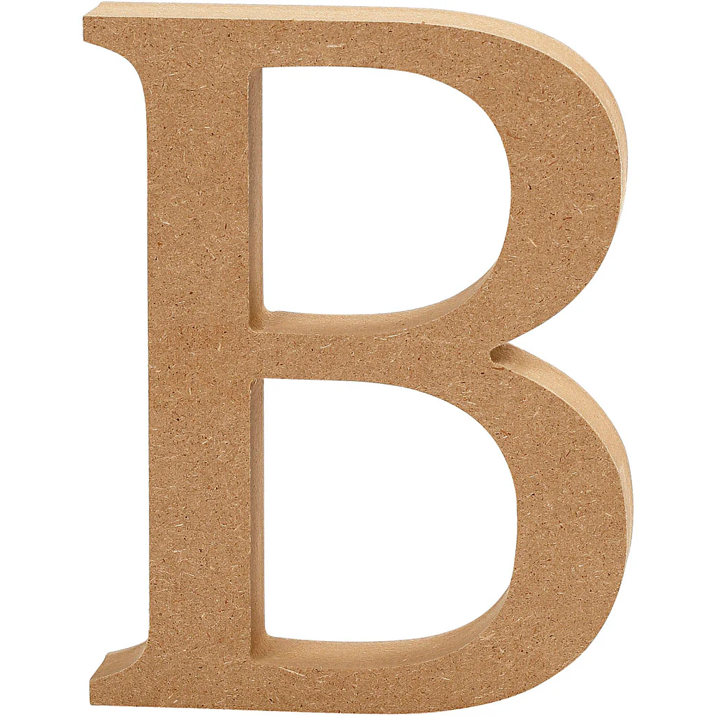 Letter, B: 8 cm, thickness 1.5 cm, 1 pc, MDF - Image 3