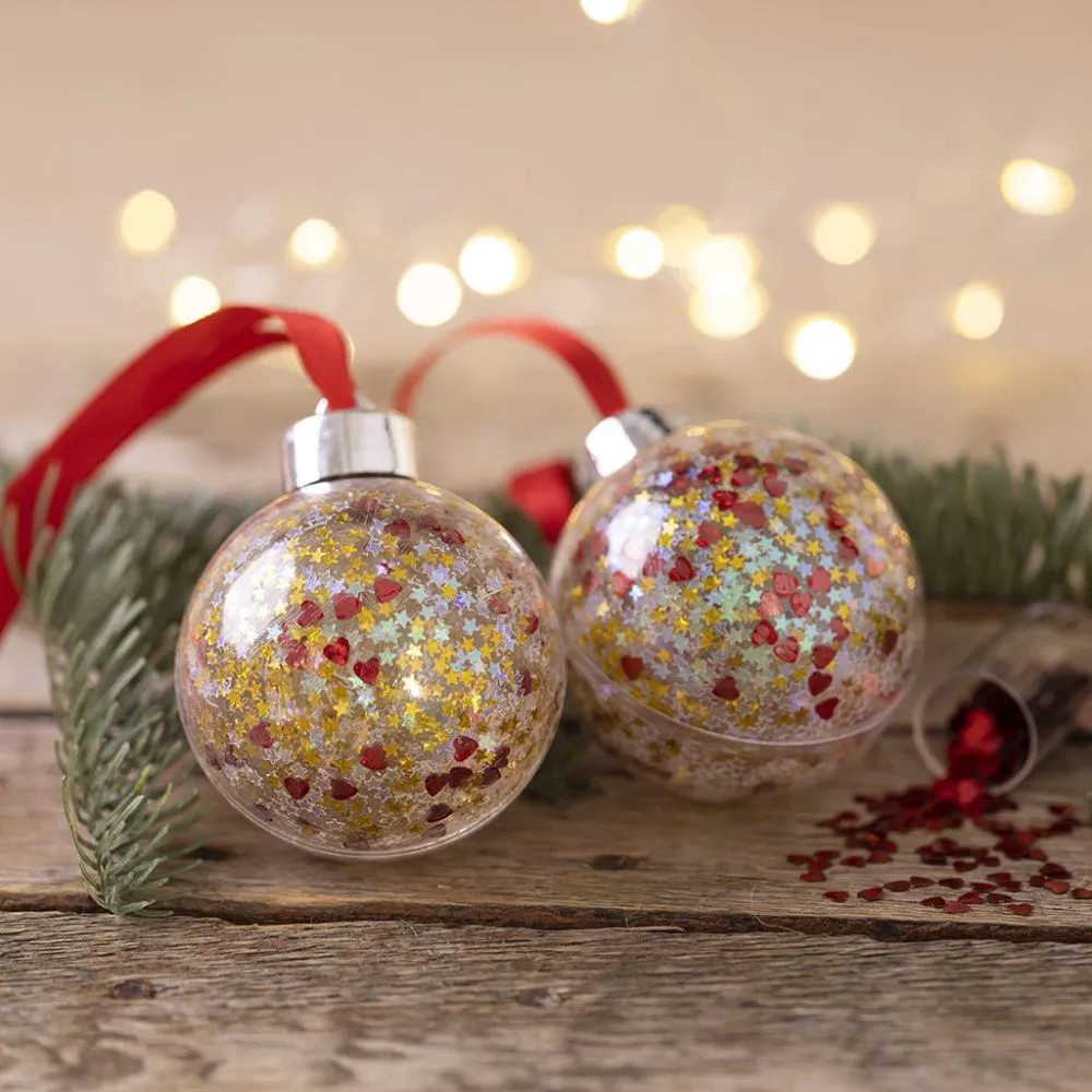 Mini Craft Kit Christmas Baubles Sequins - Image 4