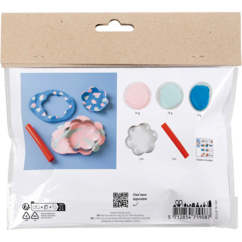 Mini Craft Kit Clay Modelling - Colourful Bowls - Image 3