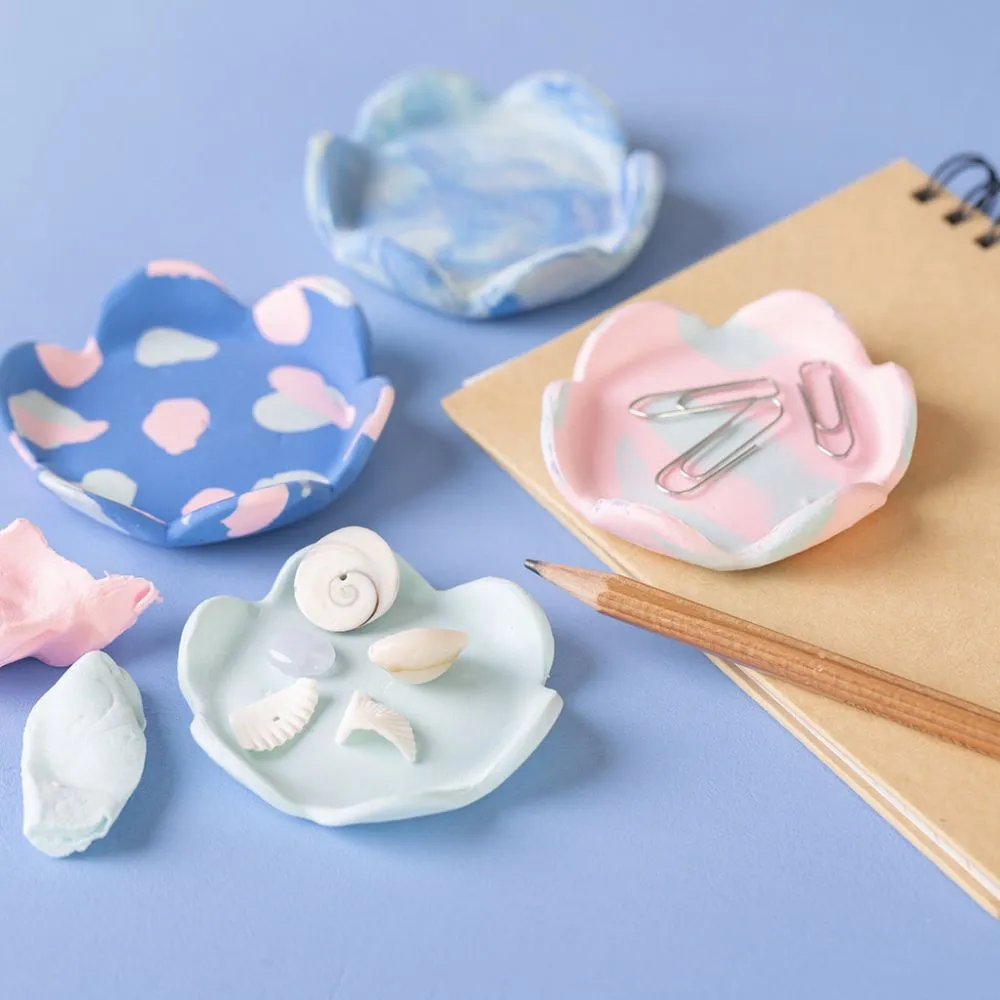 Mini Craft Kit Clay Modelling - Colourful Bowls - Image 5