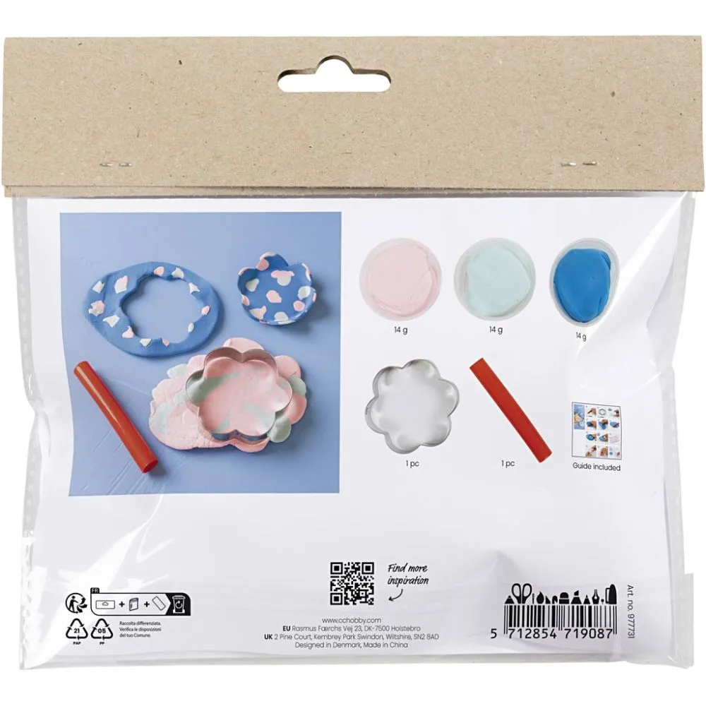 Mini Craft Kit Clay Modelling - Colourful Bowls - Image 6