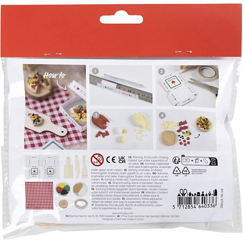 Mini Craft Kit Elf Door - Pizza - Image 4