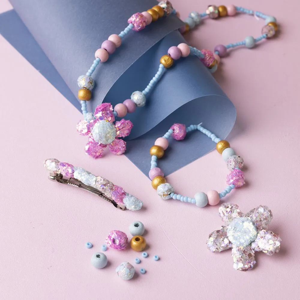 Mini Craft Kit Jewellery - Necklace, Bracelet, Clips & Brooch - Image 3
