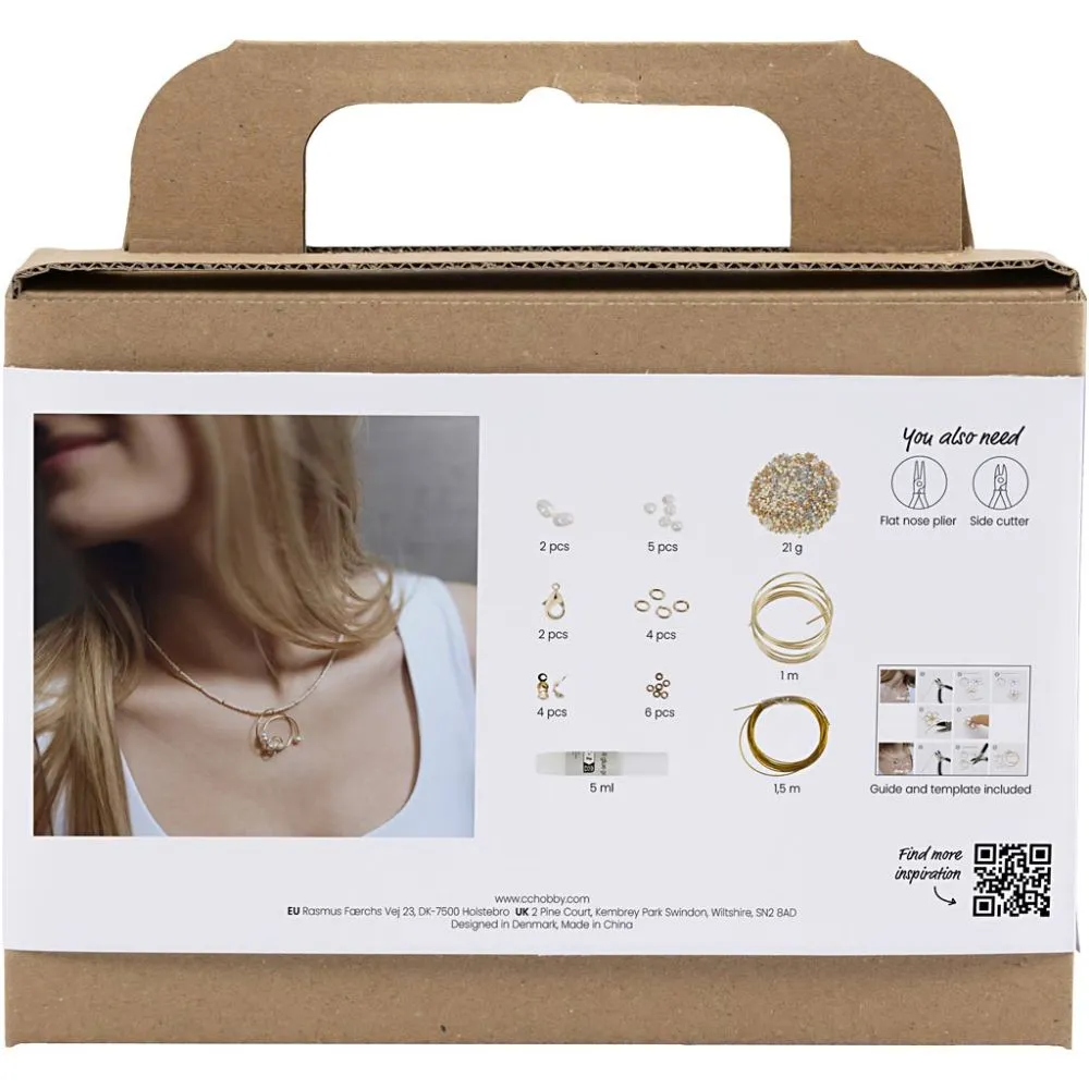 Mini Craft Kit Jewellery - Necklace with Wire Pendant - Image 4
