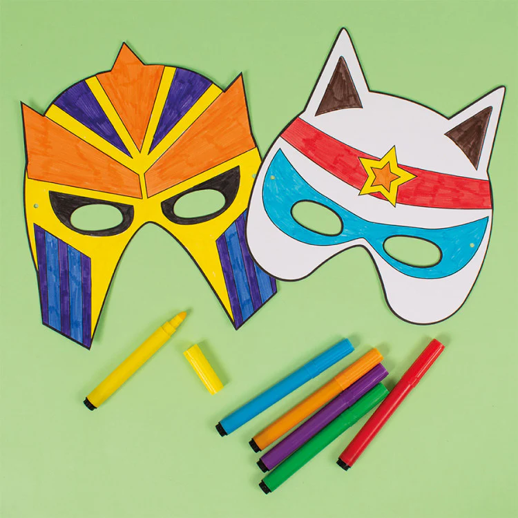 Paper Masks Superhero 12 Pieces - Image 3