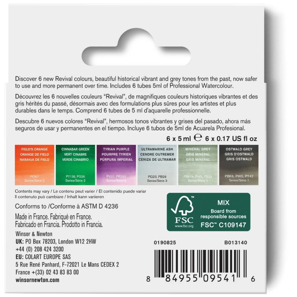 Winsor & Newton Professional Watercolour Revival Collection (6 Set) - Image 3