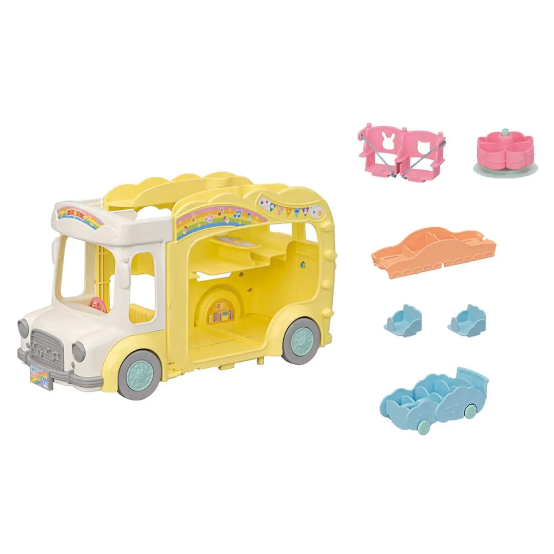 Sylvanian Families Rainbow Fun Nursery Bus - Image 5