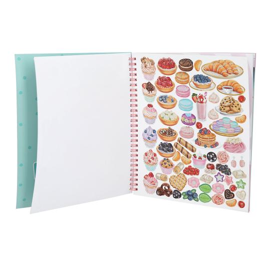 TOPModel Colouring Book With Sequins - Cake & Bake - Image 4