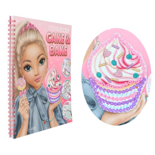 TOPModel Colouring Book With Sequins - Cake & Bake - Image 5