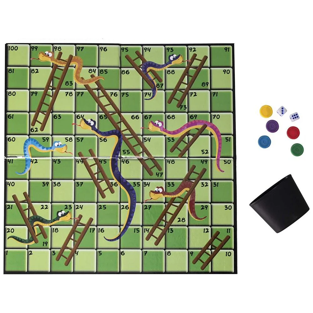 Traditional Snakes & Ladders Board Game - Image 3