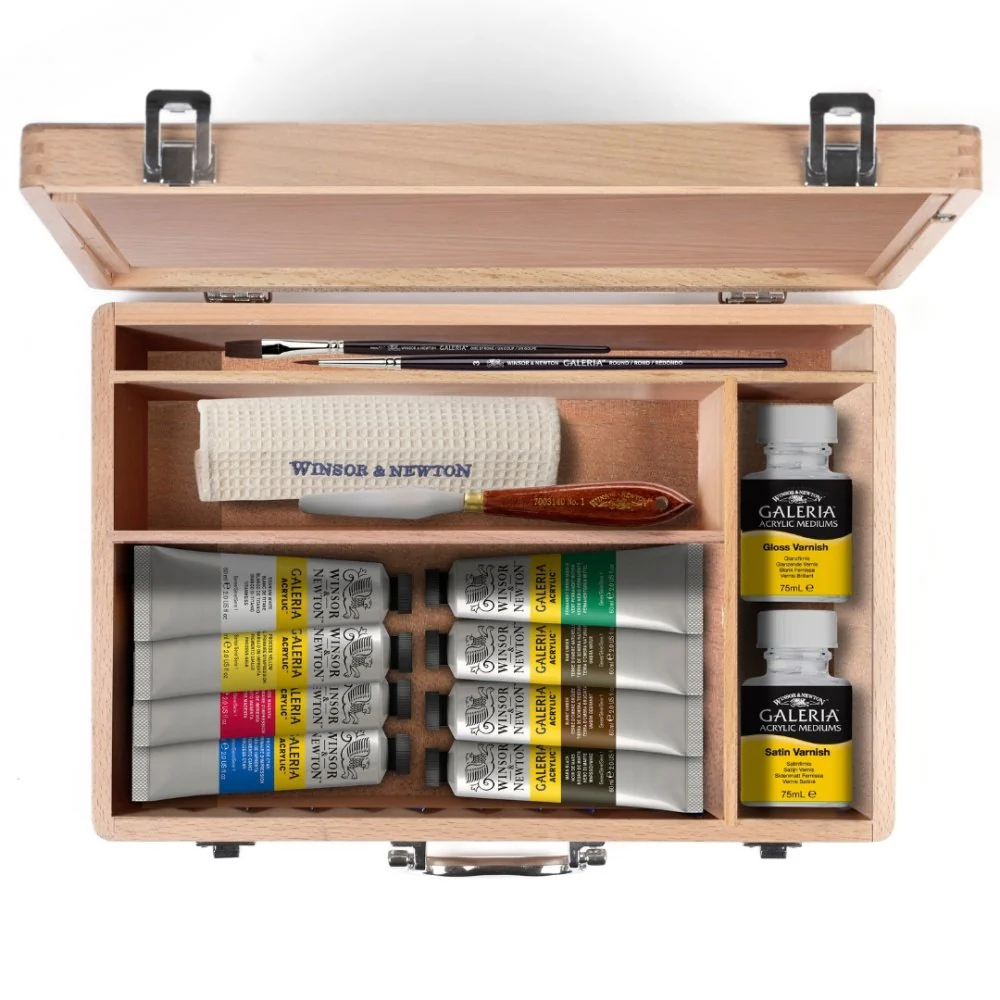 Winsor & Newton Galeria Acrylic Wooden Set - Image 3