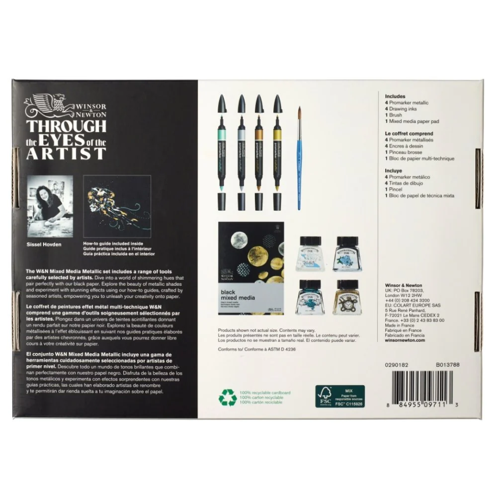 Winsor & Newton Mixed Media Set - Metallic - Image 4
