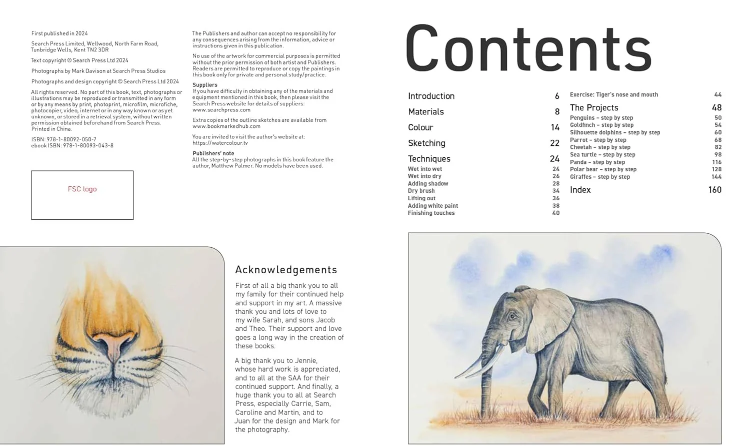 Watercolour Animals for the Absolute Beginner Book - Image 3