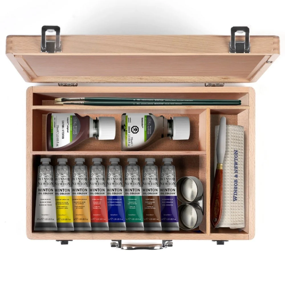 Winton Oil Paint - Wooden Set - Image 3
