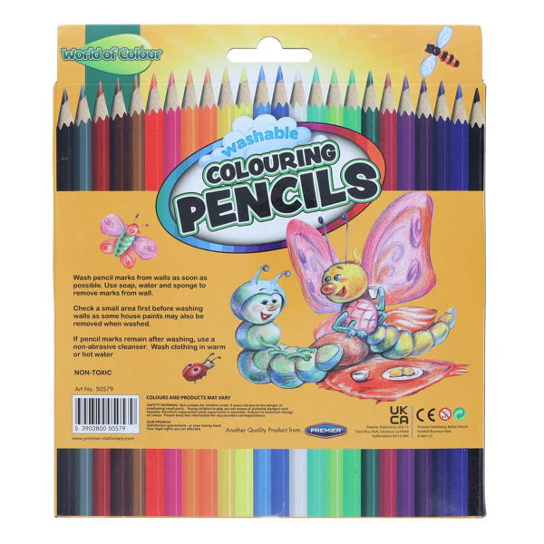World of Colour 24 Full Size Colouring Pencils - Image 5